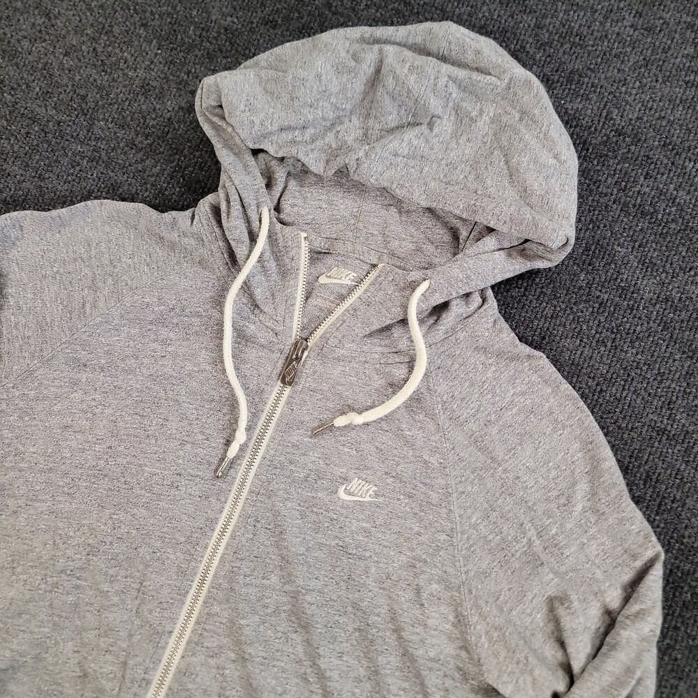Nike Zip Up Hoodie Women's L Casual Loungewear Long Sleeve Athletic Outerwear